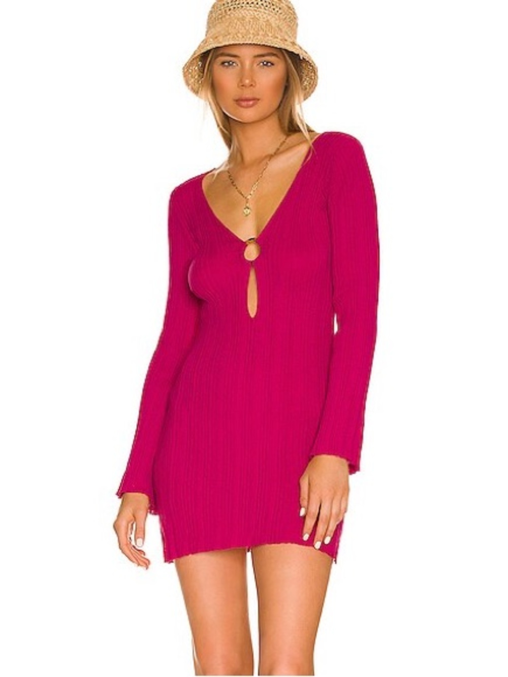 L-Space Wailea Cover Up Dress Bougainvillea